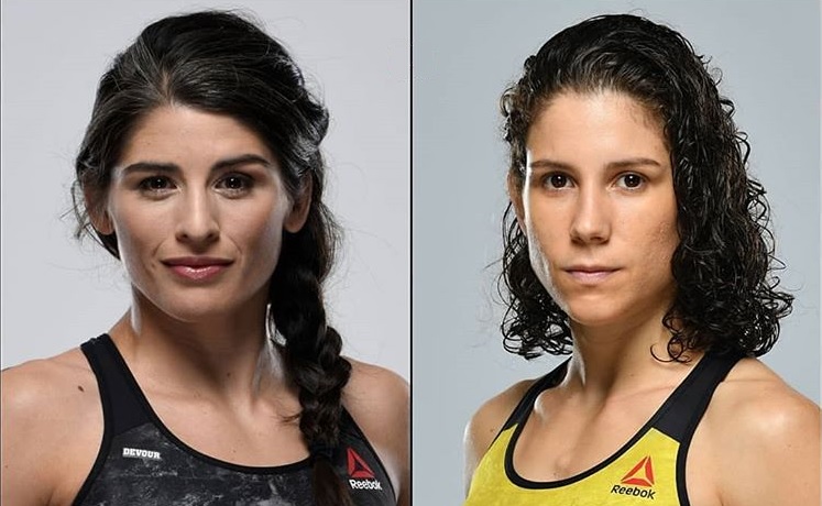 Julia Avila e Karol Rosa se enfrentariam no dia 11 de abril nos Estados Unidos (Foto: Divulgação / UFC)
