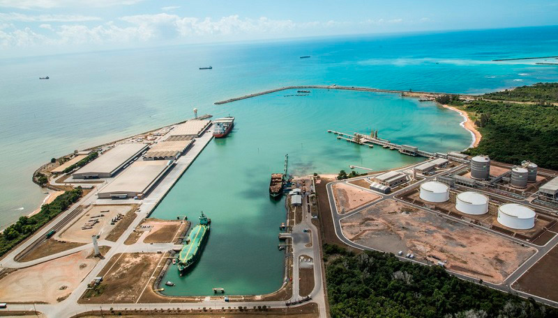 Estaleiro Jurong, instalado no litoral de Aracruz (Foto: Divulgação)