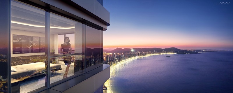 Apartamento de Luan terá vista para o mar. (Foto: Divulgação)