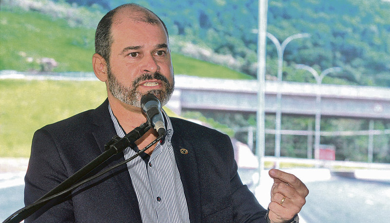 Marcello Costa, secretário nacional de Transportes Terrestres, anunciou planos para a BR-262 (Foto: Kadidja Fernandes / AT)