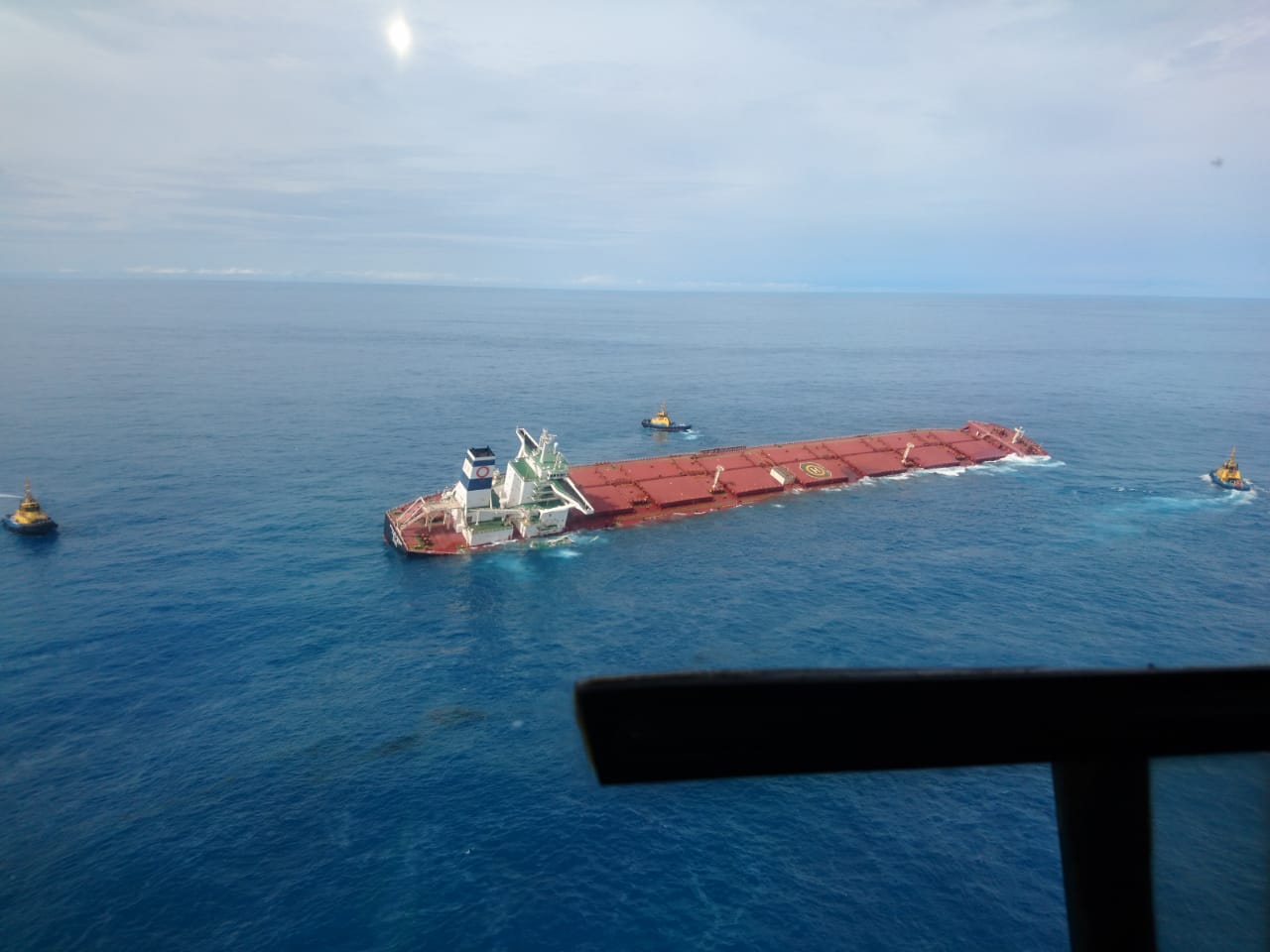 Navio MV Stellar Banner corre risco de afundar no Maranhão (Foto: Reprodução)