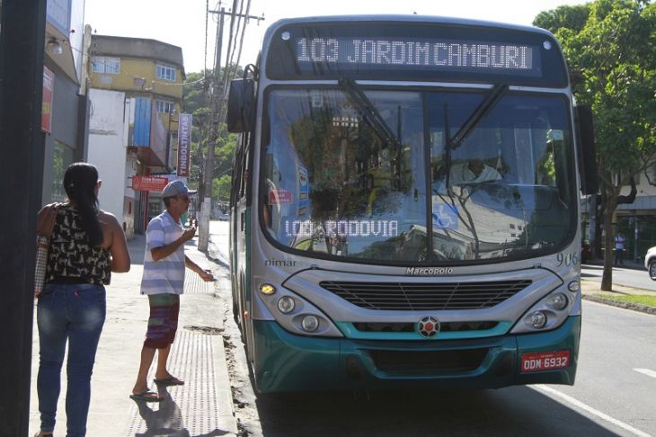 Ônibus municipal de Vitória. (Foto: Kadidja Fernandes/Arquivo AT)