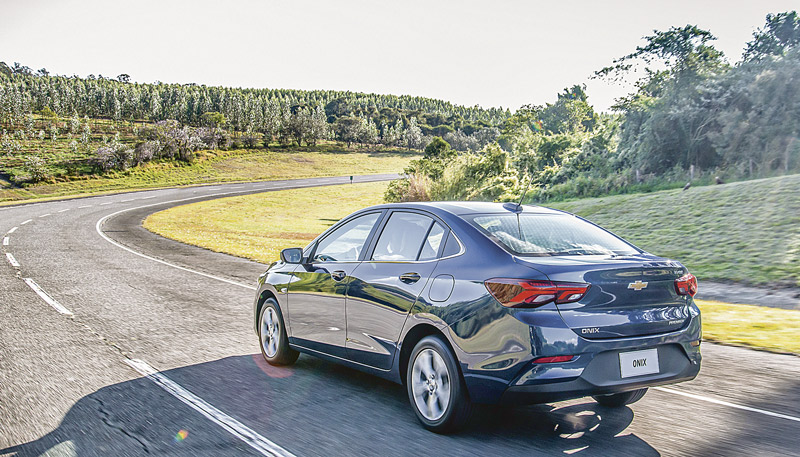 Ao todo, foram vendidas 8.722 unidades do Onix Plus em janeiro. Essa é a segunda vez que o carro fatura a medalha de prata no ranking geral (Foto: Assessoria / General Motors)