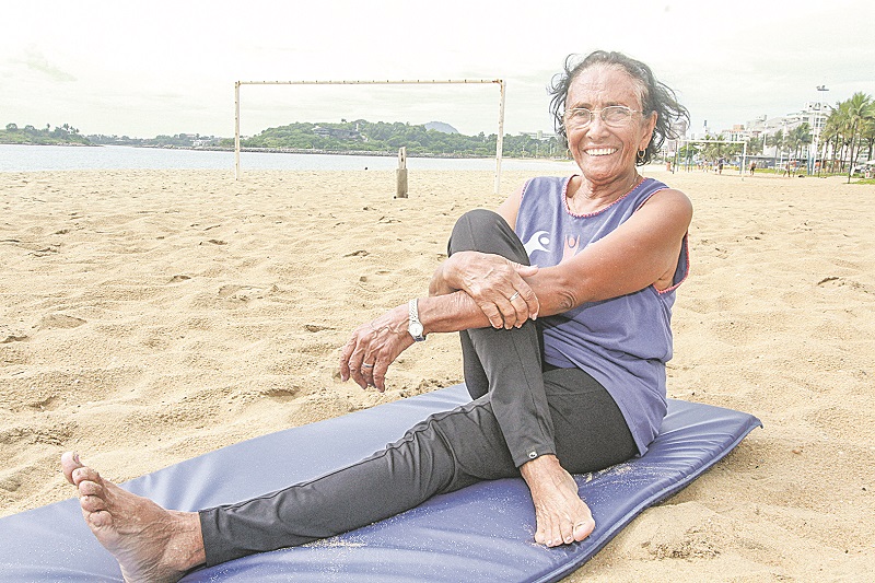 A aposentada Laurita Alves Soares, 81 anos (Foto: Kadidja Fernandes/ AT)