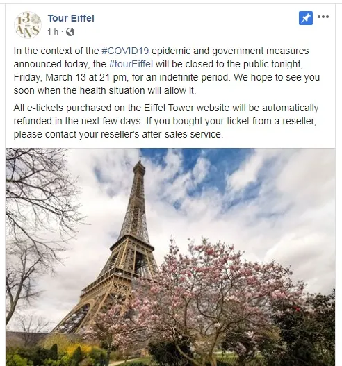Imagem ilustrativa da imagem Louvre e Torre Eiffel decidem fechar por tempo indeterminado