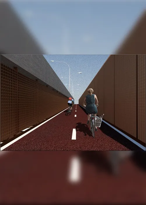 
          Imagem ilustrativa da imagem Ciclovia na Terceira Ponte vai ficar 3 metros abaixo das pistas de carros
          