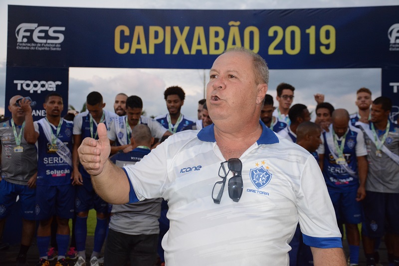 Ademar Rocha, presidente do Vitória, campeão capixaba em 2019 (Foto: Henrique Montovanelli)