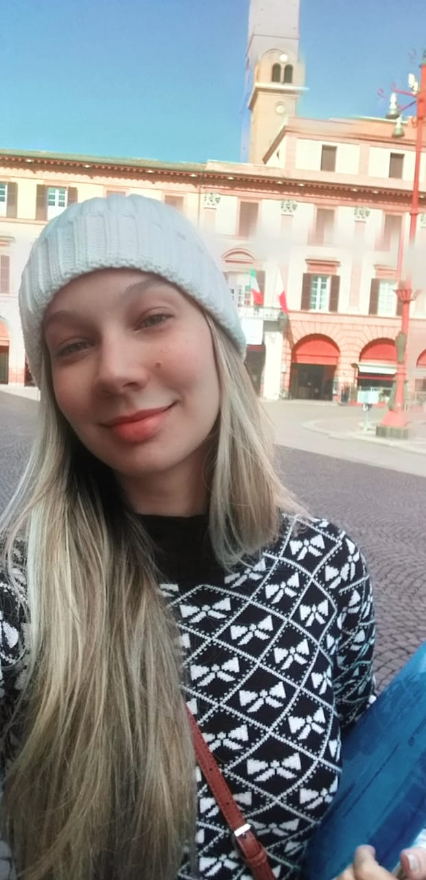 Alexia está na Itália (Foto: Acervo pessoal)