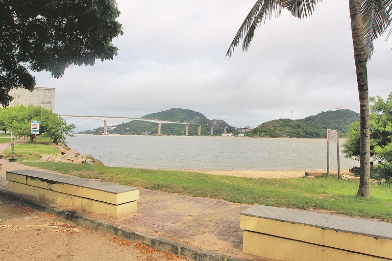 Praça do Papa, na Enseada do Suá, é um dos locais onde haverá terminal (Foto: Kadidja Fernandes/ AT)