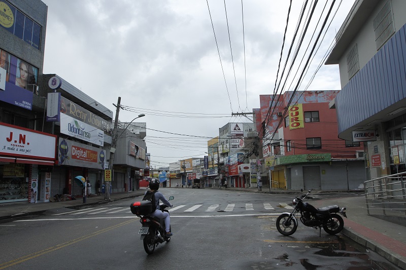 Avenida Central, em Laranjeiras (Foto: Fábio Nunes - 15/04/2018)