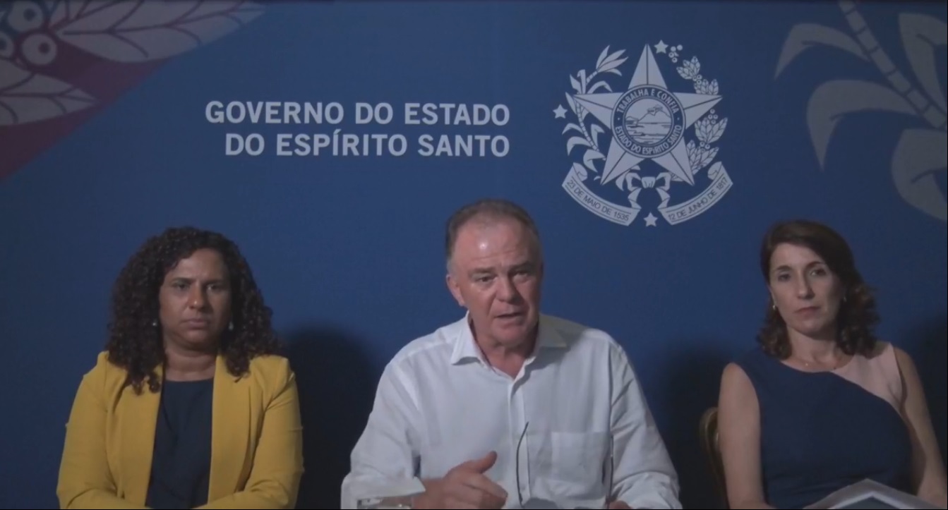 Governador fez pronunciamento (Foto: Reprodução Facebook Renato Casagrande)