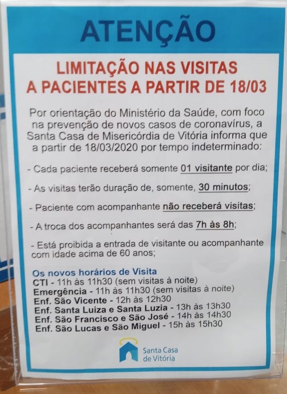 Comunicado da Santa Casa (Foto: )