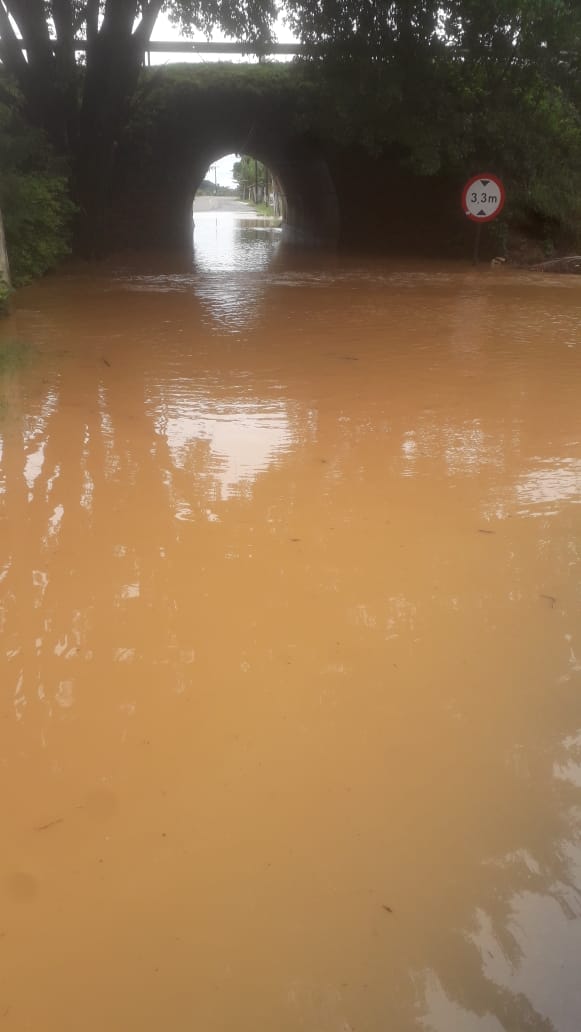 Ruas foram tomadas pela água (Foto: Divulgação)