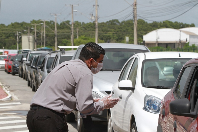 Vila Velha vai realizar vacinação acontece em "drive-thru" em estacionamentos de shoppings (Foto: Kadidja Fernandes/AT)