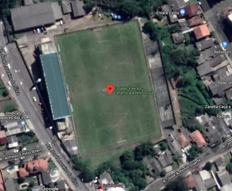 Estádio Vieirão, em Gravataí (Foto: Reprodução/ Google Street View)