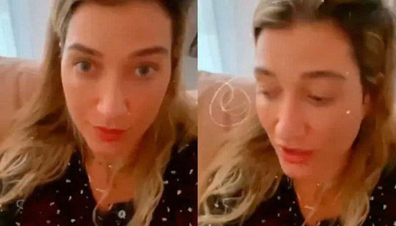 Gabriela Pugliesi divulgou o resultado pelas redes sociais (Foto: Reprodução / Instagram Stories)