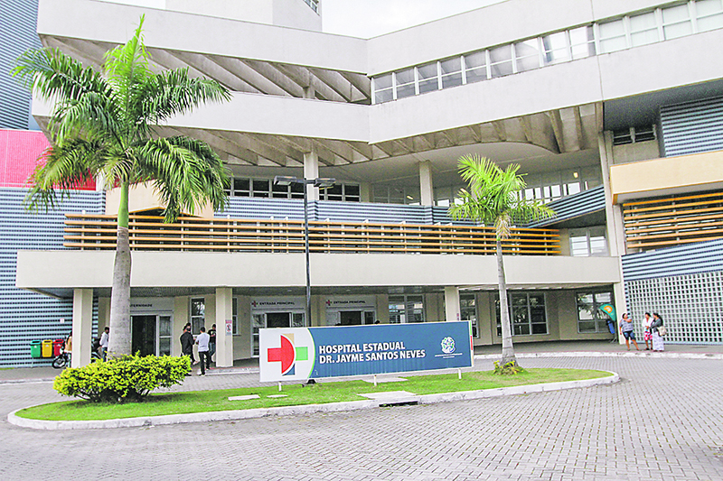 Hospital Estadual Dr. Jayme Santos Neves: meta é ampliar o número de leitos de UTI e isolamento para os pacientes com coronavírus no Espírito Santo (Foto: Dayana Souza - 18/08/2018)