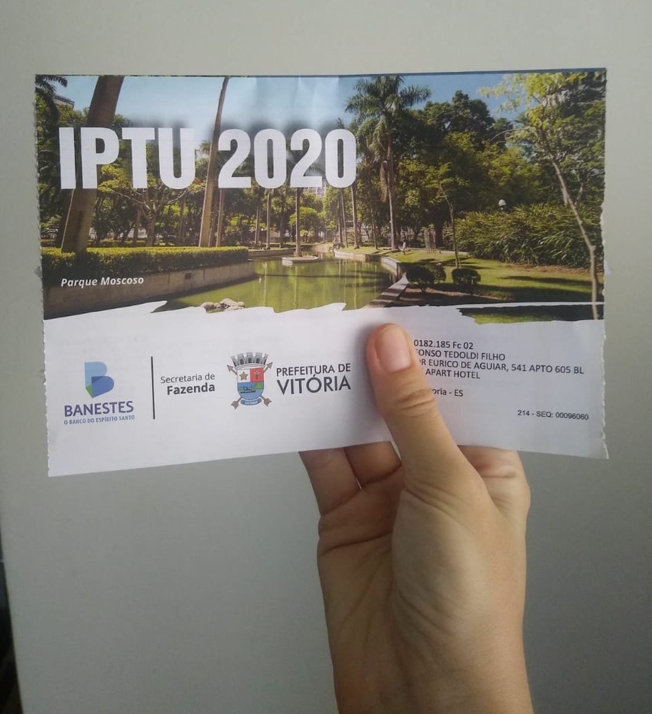 Carnê do IPTU: dívidas variam de R$ 19 mil a R$ 1,5 milhão. Valores arrecadados podem quitar só parte do débito (Foto: Arquivo/at)