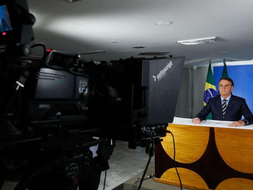 Pronunciamento feito pelo presidente Jair Bolsonaro no último dia 24 (Foto: Isac Nóbrega/PR)