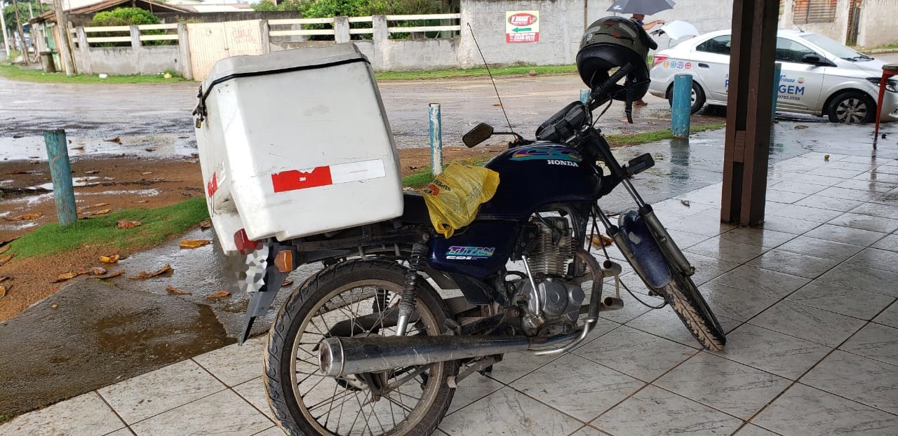 Moto usada pelo acusado foi apreendida (Foto: Divulgação)