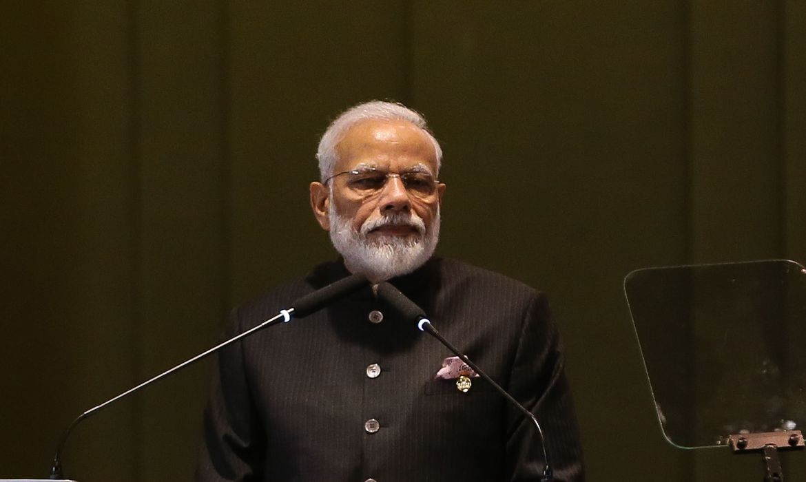 O primeiro-ministro da Índia, Narendra Modi (Foto: Valter Campanato/ Agência Brasil)