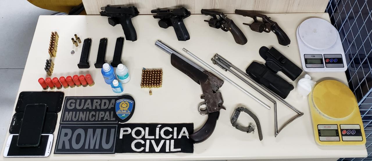 Material apreendido (Foto: Divulgação / Guarda Municipal Vila Velha)