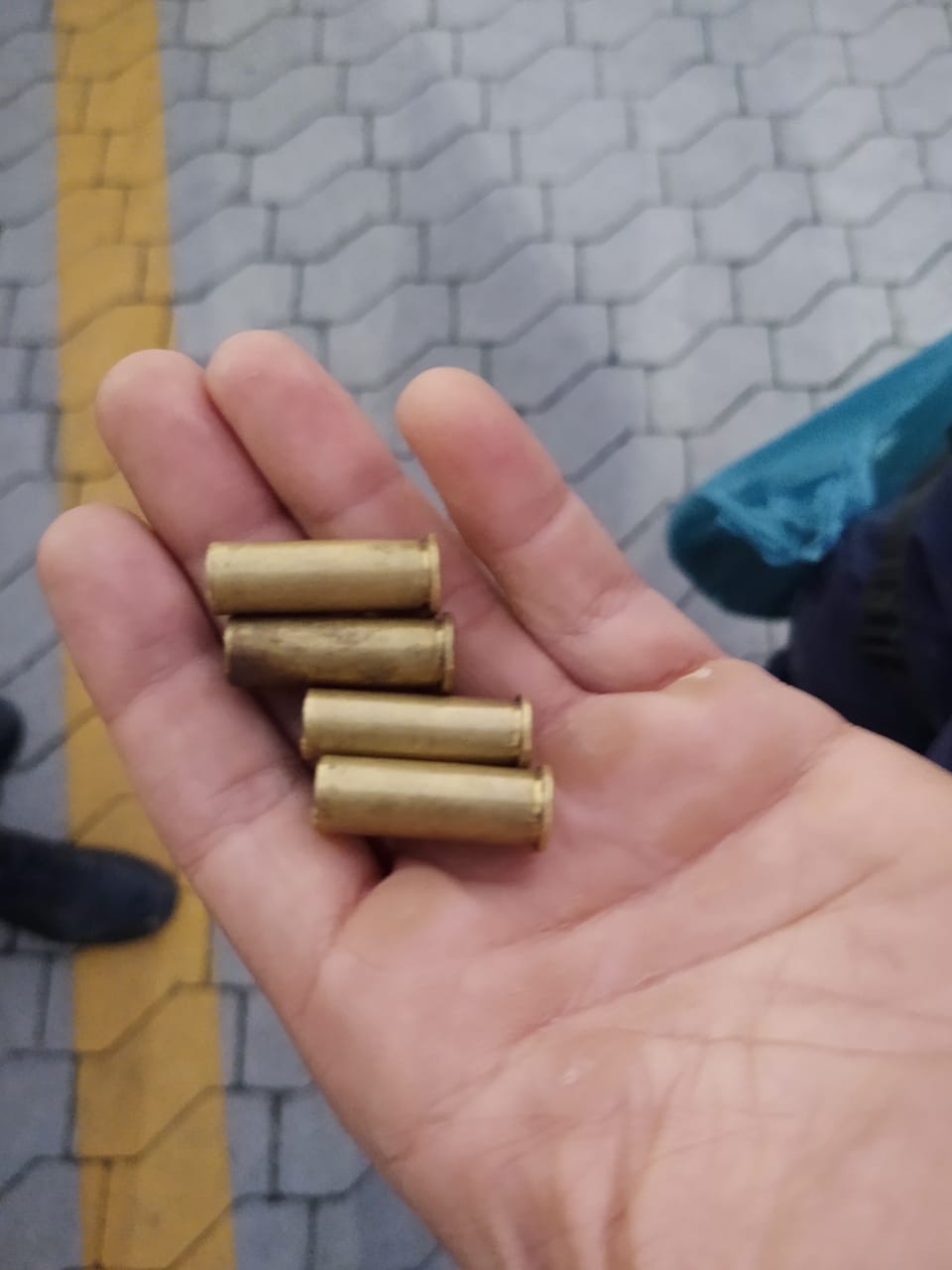 Munições: Tiroteio na Faixa de Gaza (Foto: Taynara Nascimento)