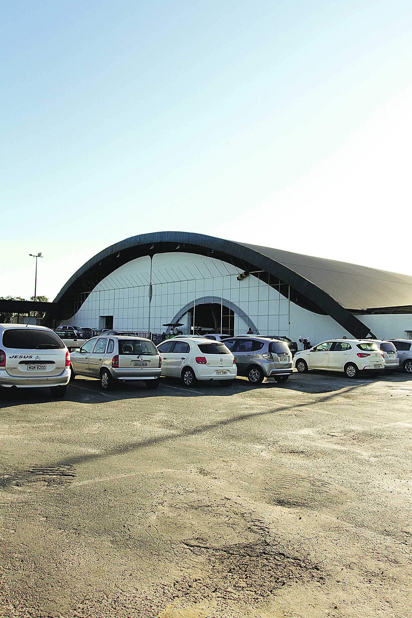 Pavilhão de Carapina: alternativa (Foto: Thiago Coutinho — 31/08/2018)
