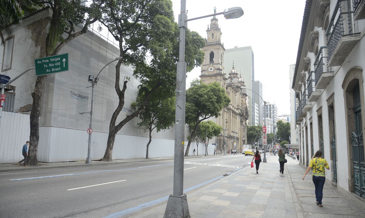 Comércio fechado no Rio de Janeiro (Foto: Tomaz Silva/ Agência Brasil)