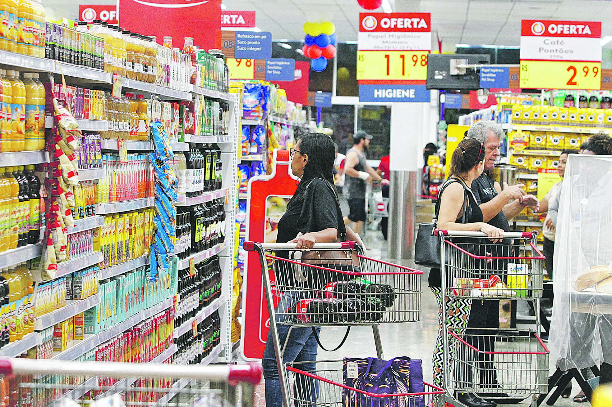 Os supermercados de Vila Velha vão funcionar das 8h às 18h neste sábado (23). (Foto: Thiago Coutinho – 29/10/2019)