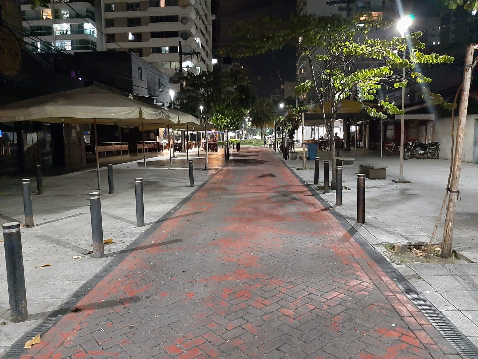 Ruas do Triângulo ficaram vazias (Foto: Elisa Rangel)