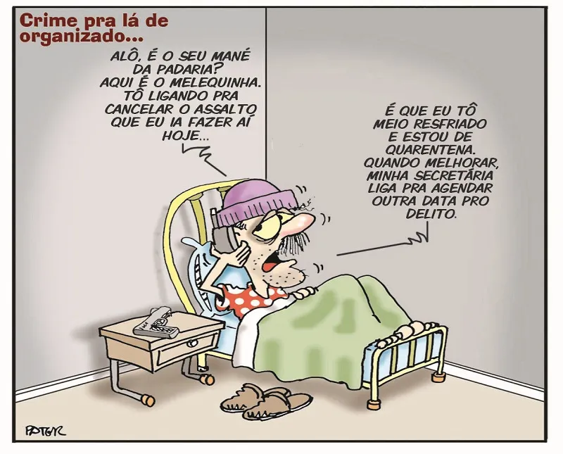 Imagem ilustrativa da imagem Crime organizado é o tema da Charge do Dia