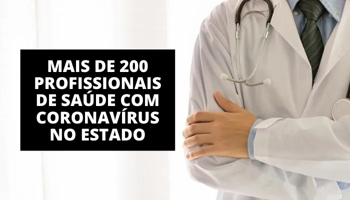 Imagem ilustrativa da imagem Mais de 200 profissionais de saúde infectados com coronavírus no Estado