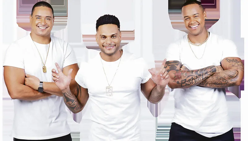 Imagem ilustrativa da imagem Léo Santana, Xanddy e Tony Salles: Trio baiano quebra tudo em show virtual
