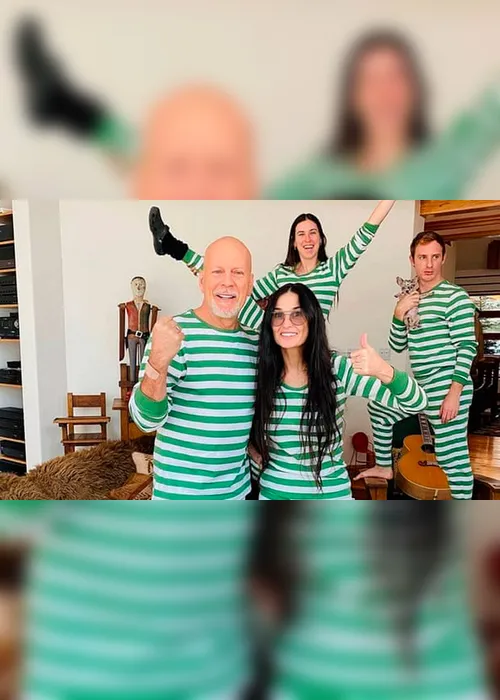 Imagem ilustrativa da imagem Mesmo divorciados, Bruce Willis e Demi Moore passam a quarentena juntos