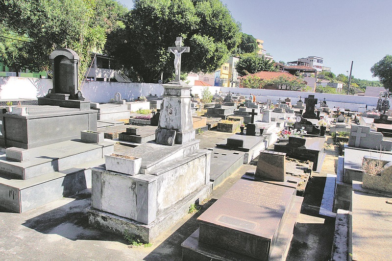 Cemitério de Santo Antônio, em Vitória (Foto: Kadidja Fernandes/AT)