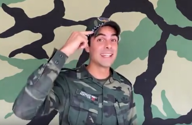 Policiais gravaram um clipe com dicas de prevenção do coronavírus (Foto: Reprodução/Vídeo)