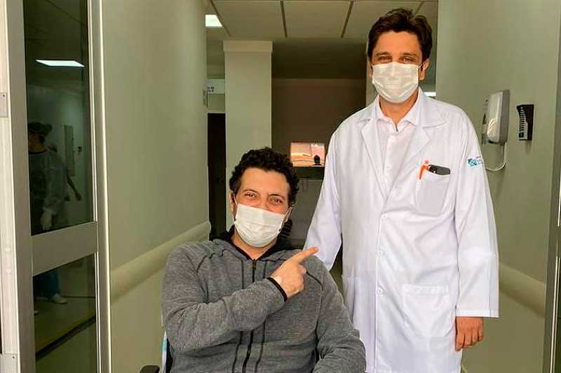 O empresário José Luiz Felício Filho, 43, recebeu alta nesta quarta-feira (8) depois de 21 dias internado na UTI (Foto: Acervo pessoal)