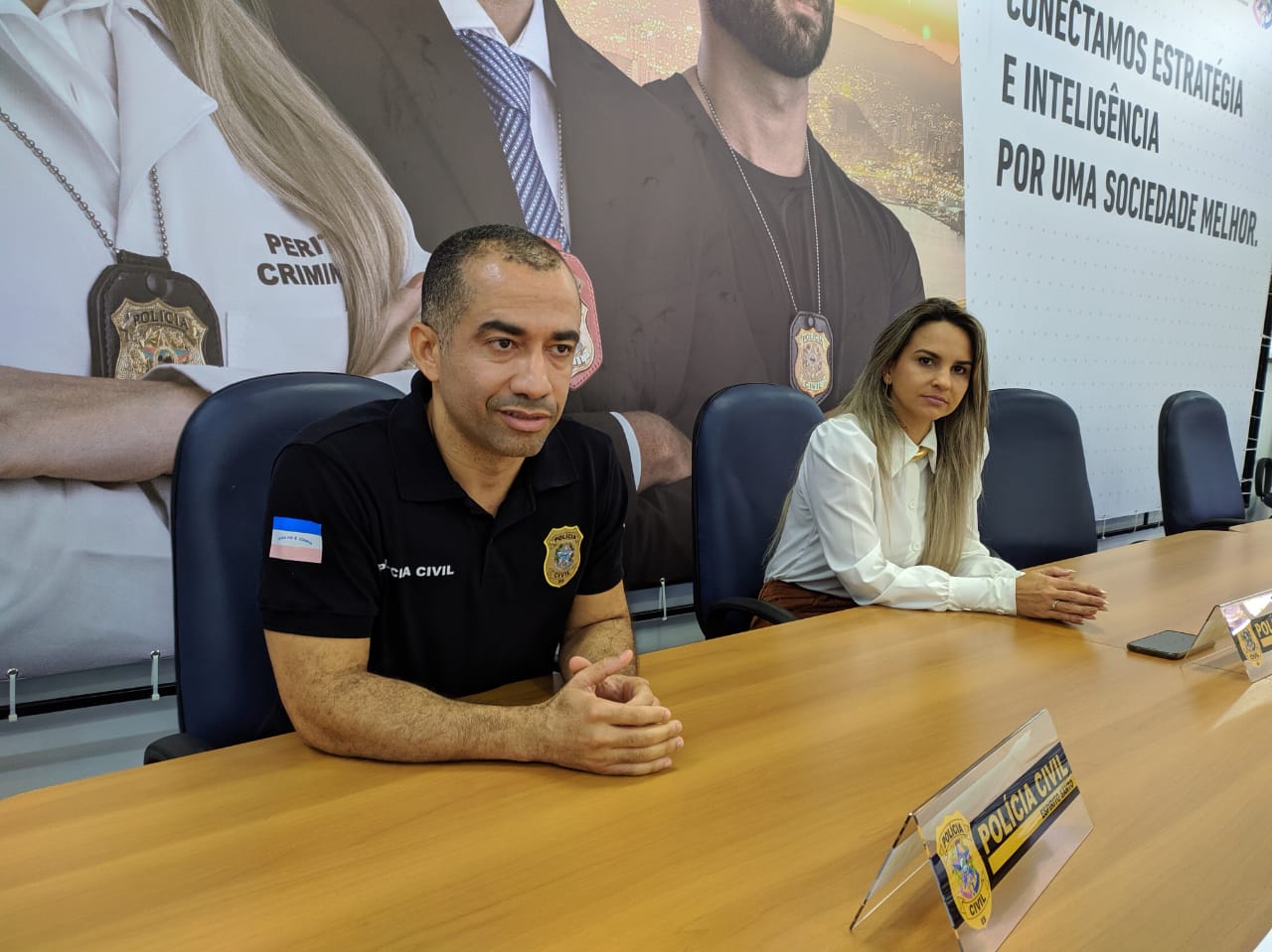 Os delegados João Francisco Filho e Rhaiana Bremenkamp (Foto: Júlia Afonso)