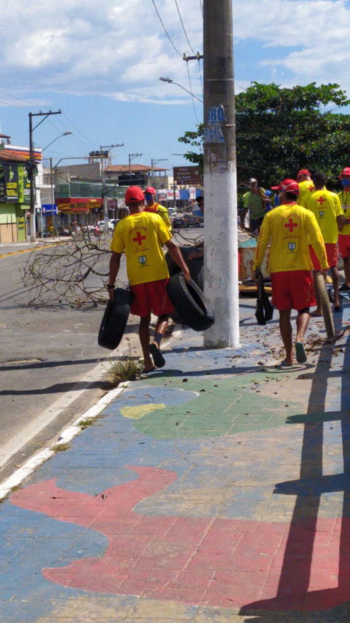 Protesto aconteceu em Jacaraípe, na Serra (Foto: Divulgação)