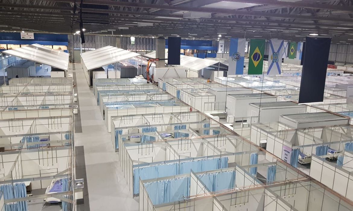 Hospital de campanha do Riocentro (Foto: Divulgação/ Prefeitura do Rio de Janeiro)