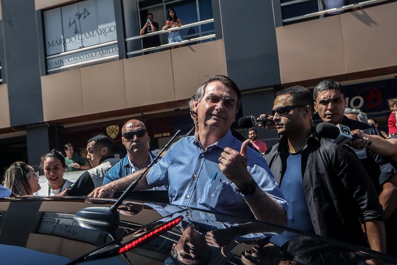 Presidente Jair Bolsonaro durante passeio em Brasília (Foto: Foto: Gabriela Biló/Agência Estado)
