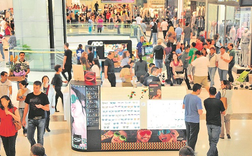 Shoppings costumam ficar lotados no período próximo ao Dia das Mães (Foto: Arquivo AT)