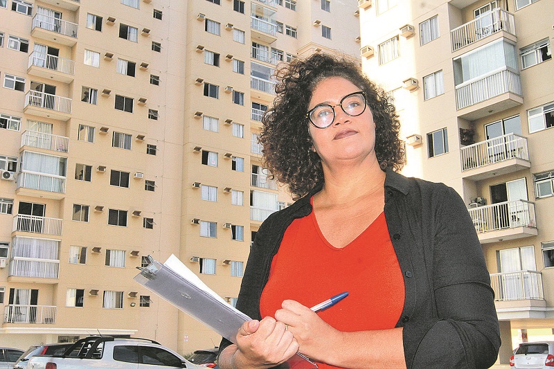 A síndica Zilmeria Cerillo citou caso de um morador contaminado no condomínio que não revelou que estava com coronavírus (Foto: Kadidja Fernandes/AT)