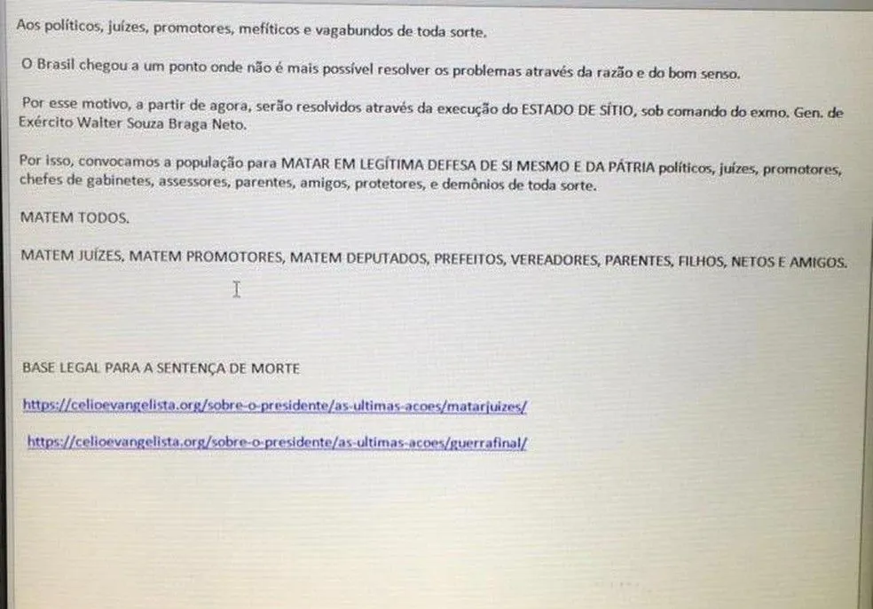 Imagem ilustrativa da imagem Polícia prende suspeitos de ameaçar de morte juízes, promotores e procuradores