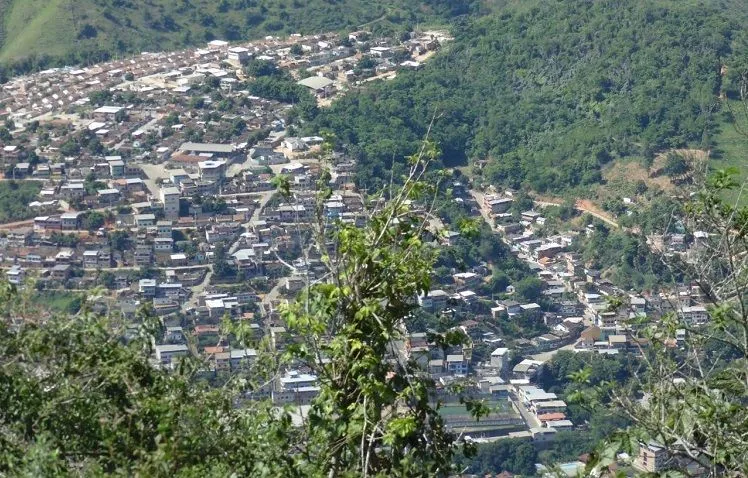 Vista área do município Atílio Vivácqua