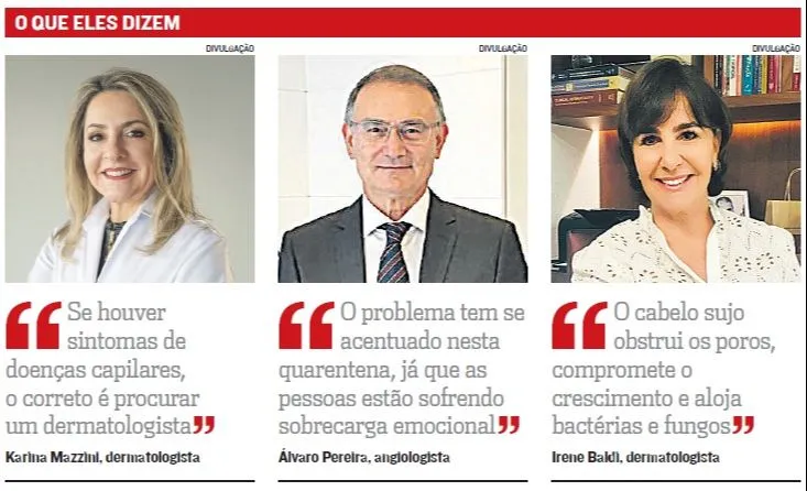 Imagem ilustrativa da imagem Alerta para queda de cabelos no isolamento