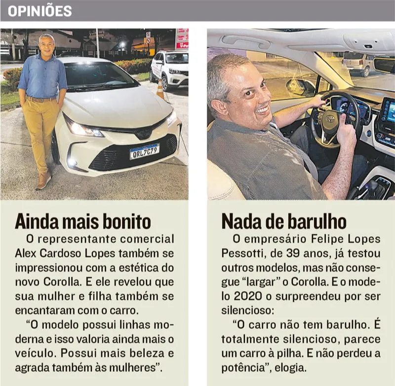 Imagem ilustrativa da imagem Novo Corolla aprovado pelos fãs