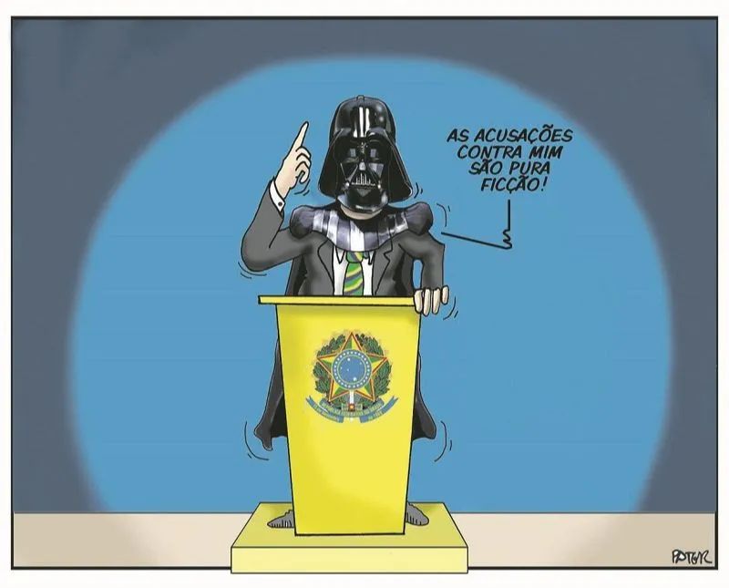 Imagem ilustrativa da imagem Acusações contra Bolsonaro na Charge do Dia