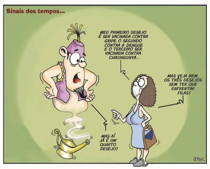 Imagem ilustrativa da imagem Imunização contra doenças é o tema da Charge do Dia